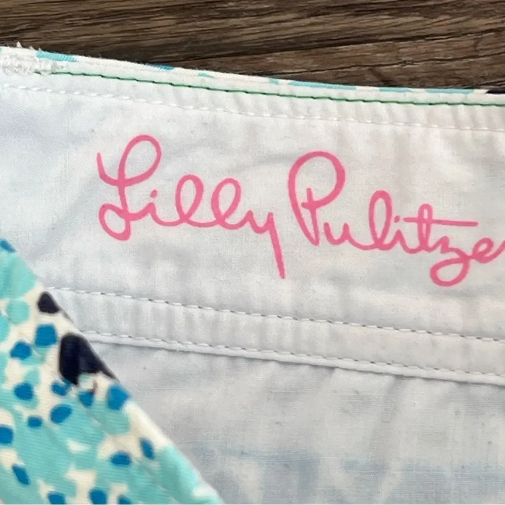Lilly Pulitzer Spa Blue‎ Let's Cha Cha Callahan Shorts Size 2